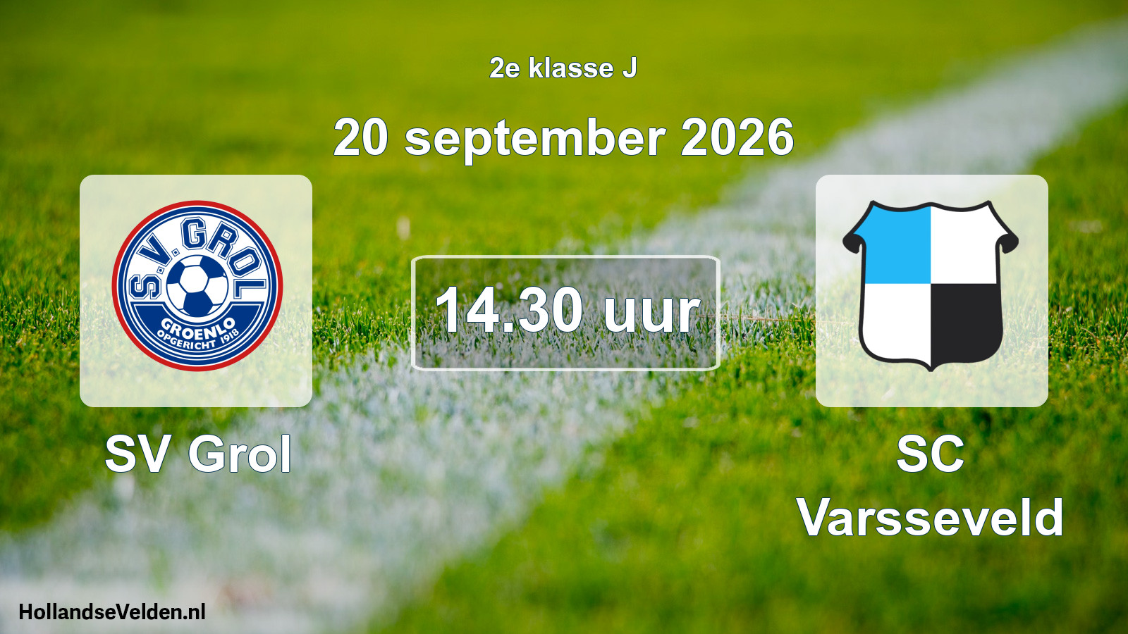 Scheduled Match: SV Grol - SC Varsseveld (20 September 2026)