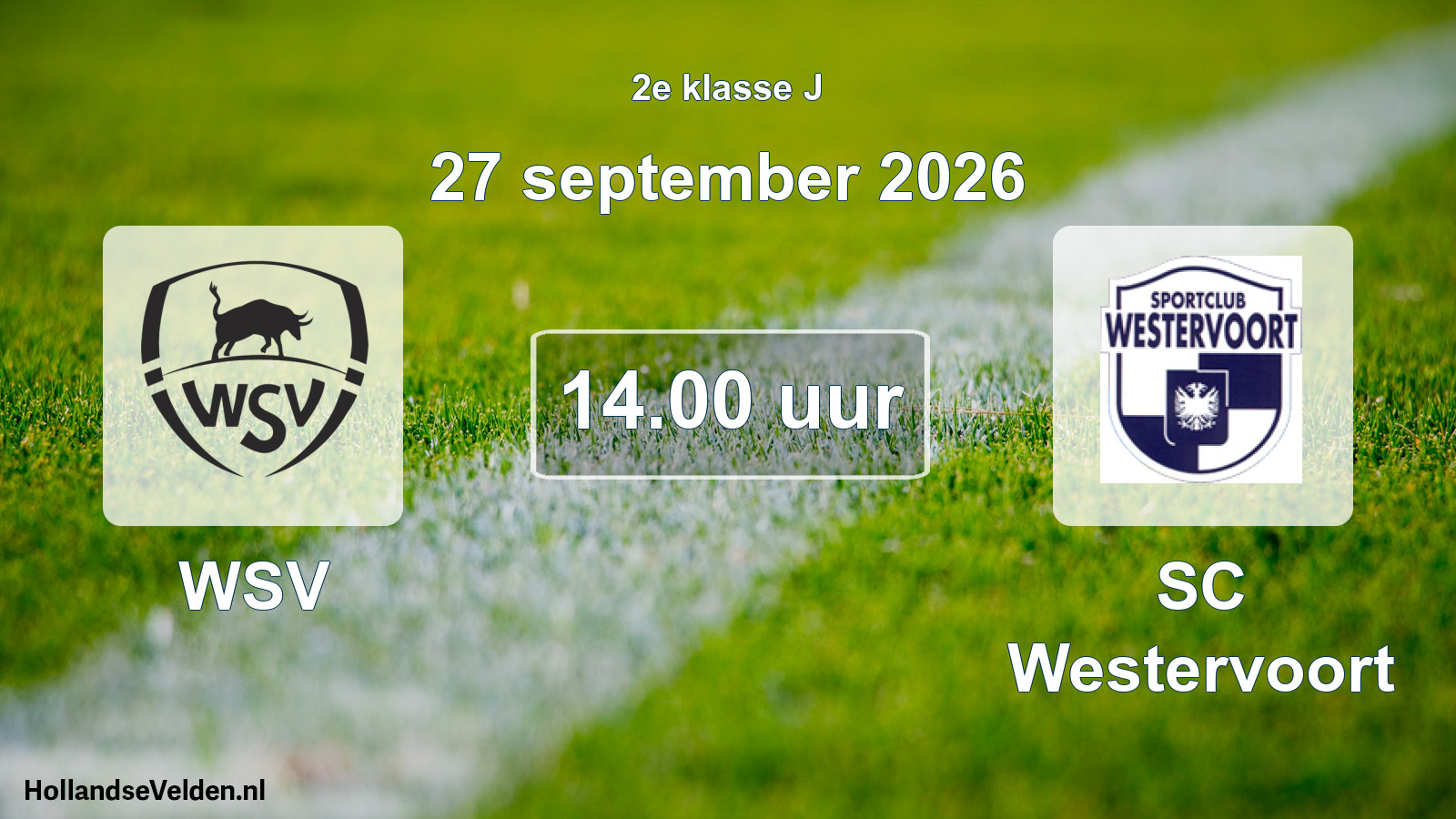 Geplande wedstrijd: WSV - SC Westervoort (27 september 2026)