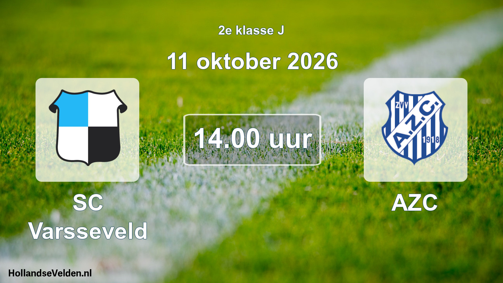 Geplande wedstrijd: SC Varsseveld - AZC (11 oktober 2026)