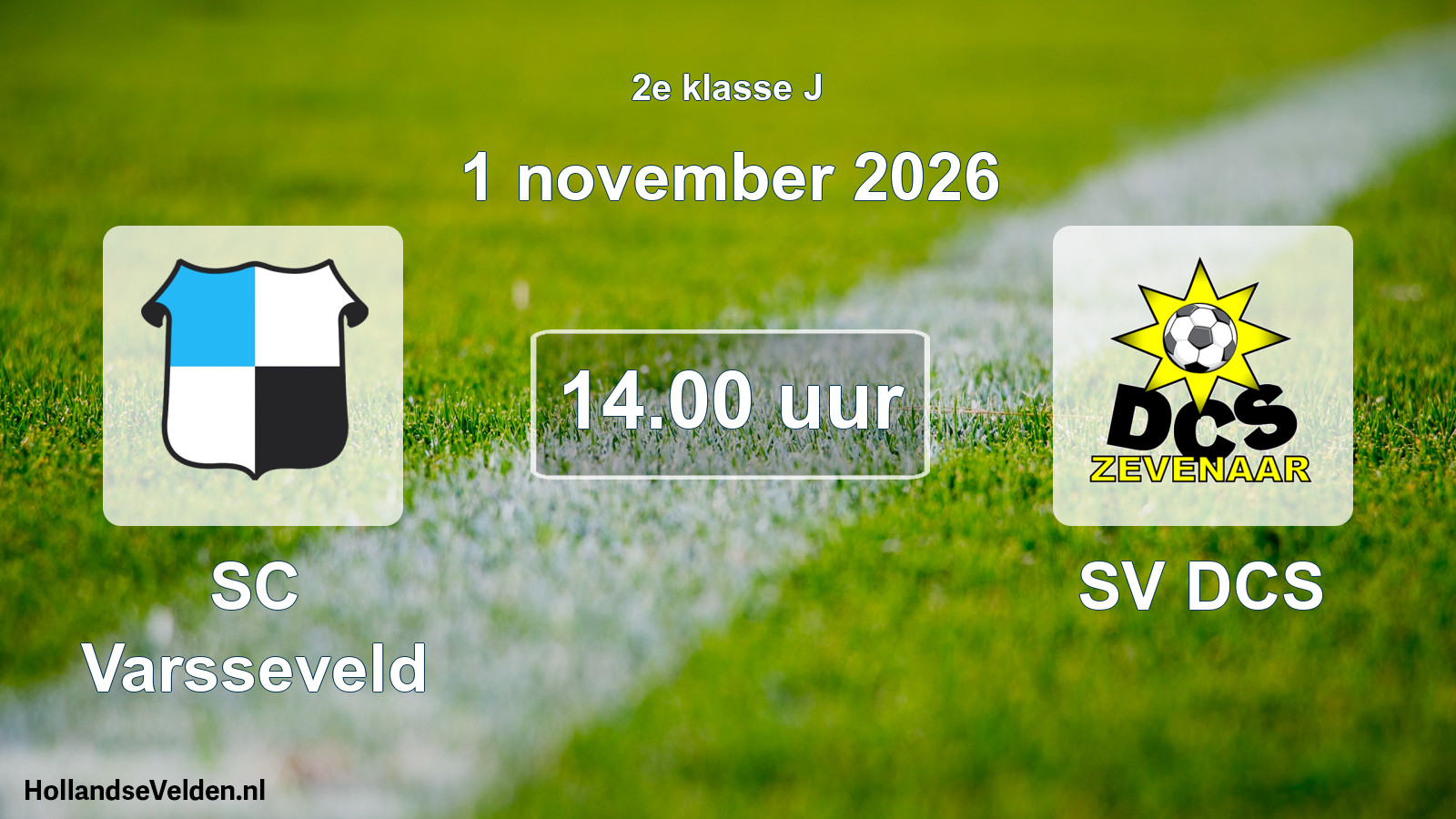 Geplande wedstrijd: SC Varsseveld - SV DCS (1 november 2026)