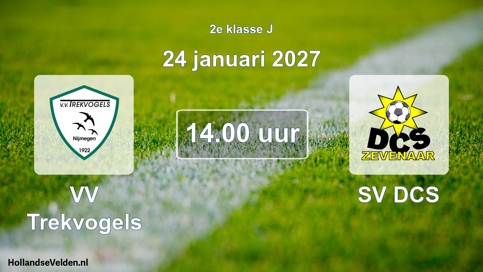 Geplande wedstrijd: VV Trekvogels - SV DCS (24 januari 2027)