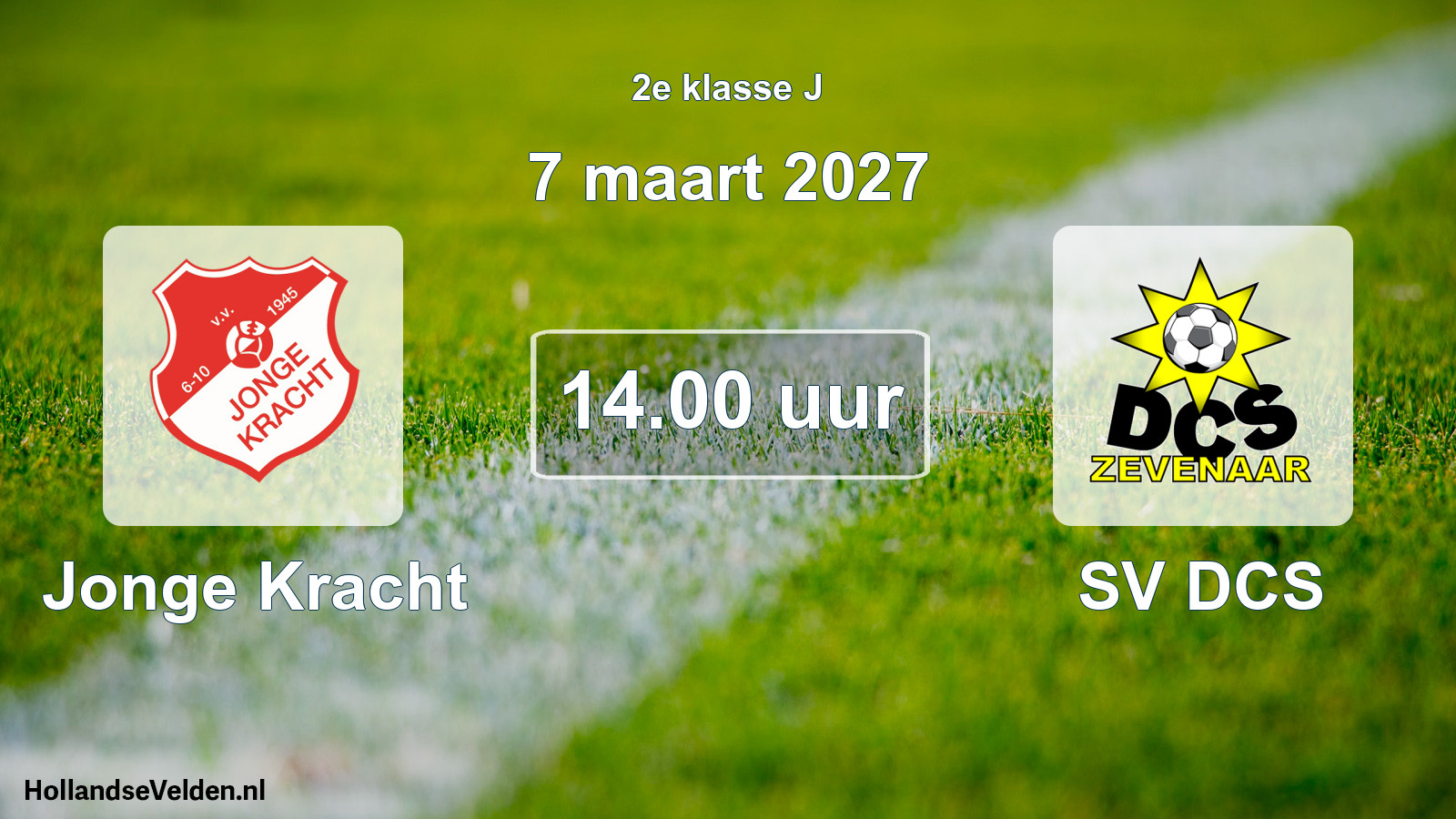 Geplande wedstrijd: Jonge Kracht - SV DCS (7 maart 2027)