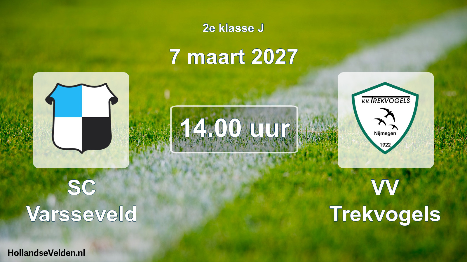 Geplande wedstrijd: SC Varsseveld - VV Trekvogels (7 maart 2027)