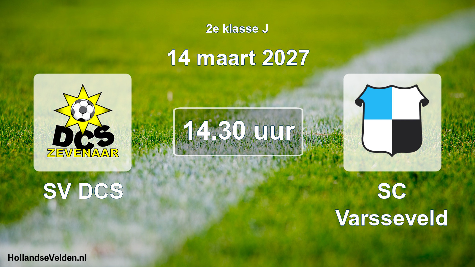 Geplande wedstrijd: SV DCS - SC Varsseveld (14 maart 2027)