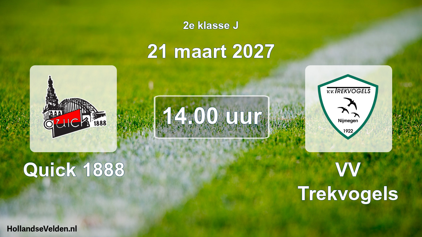 Geplande wedstrijd: Quick 1888 - VV Trekvogels (21 maart 2027)