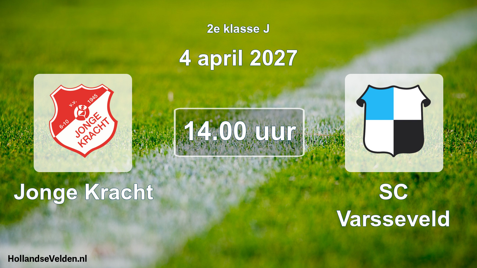 Geplande wedstrijd: Jonge Kracht - SC Varsseveld (4 april 2027)