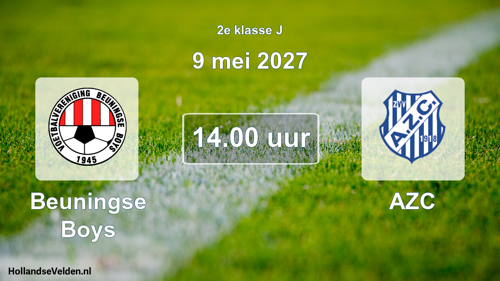 Geplande wedstrijd: Beuningse Boys - AZC (9 mei 2027)