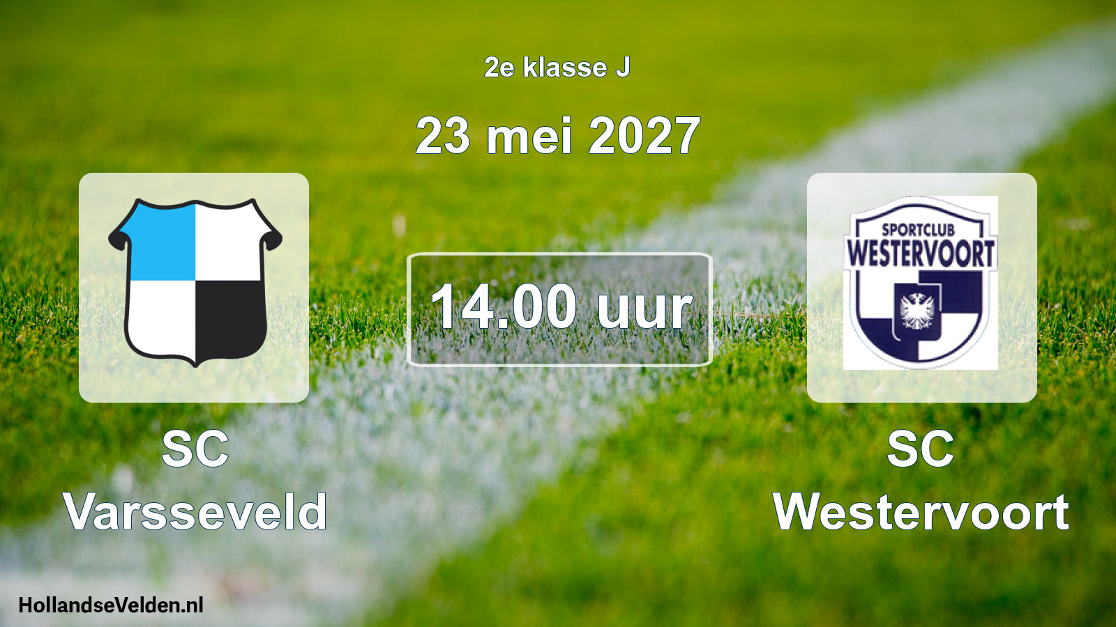 Geplande wedstrijd: SC Varsseveld - SC Westervoort (23 mei 2027)