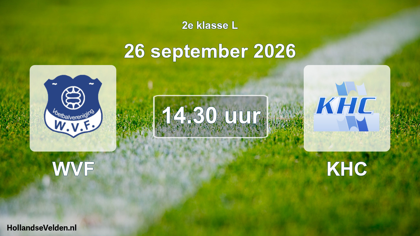 Geplande wedstrijd: WVF - KHC (26 september 2026)
