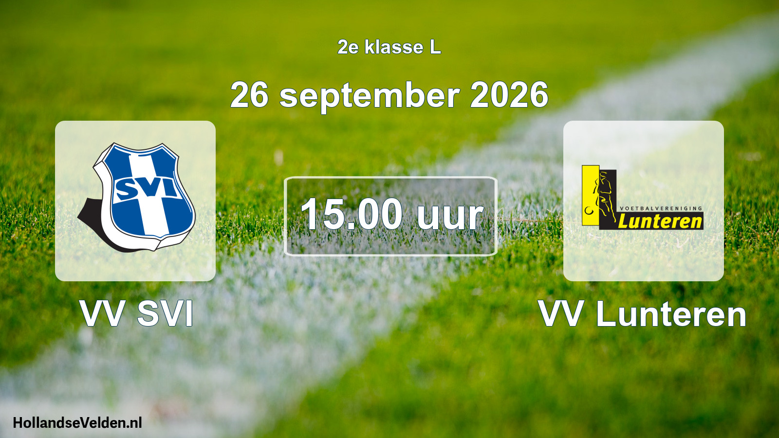 Scheduled Match: VV SVI - VV Lunteren (26 September 2026)