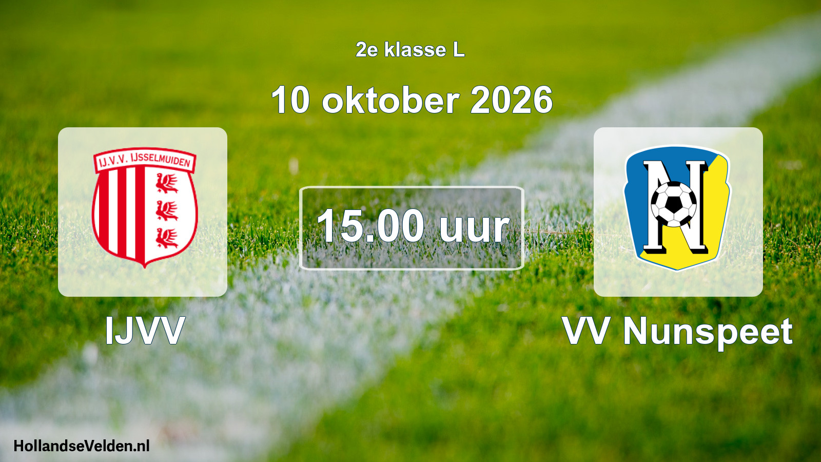 Scheduled Match: IJVV - VV Nunspeet (10 October 2026)