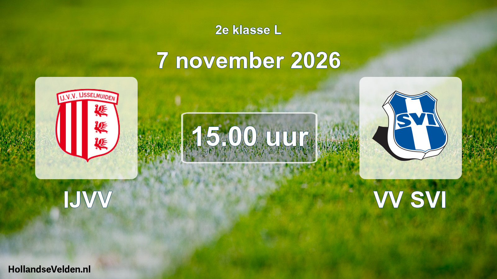 Geplande wedstrijd: IJVV - VV SVI (7 november 2026)