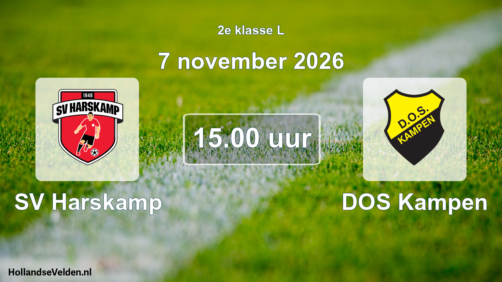 Geplande wedstrijd: SV Harskamp - DOS Kampen (7 november 2026)