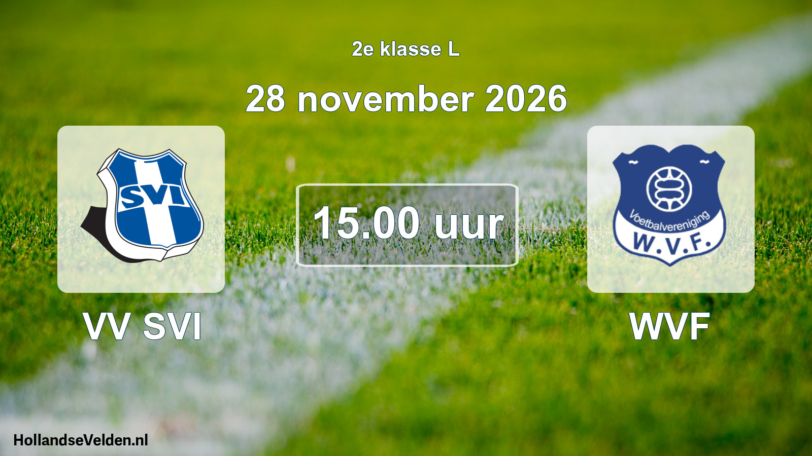 Geplande wedstrijd: VV SVI - WVF (28 november 2026)