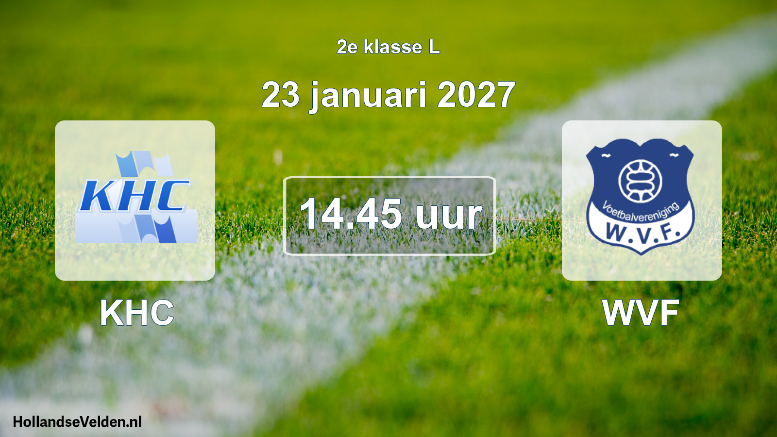 Geplande wedstrijd: KHC - WVF (23 januari 2027)