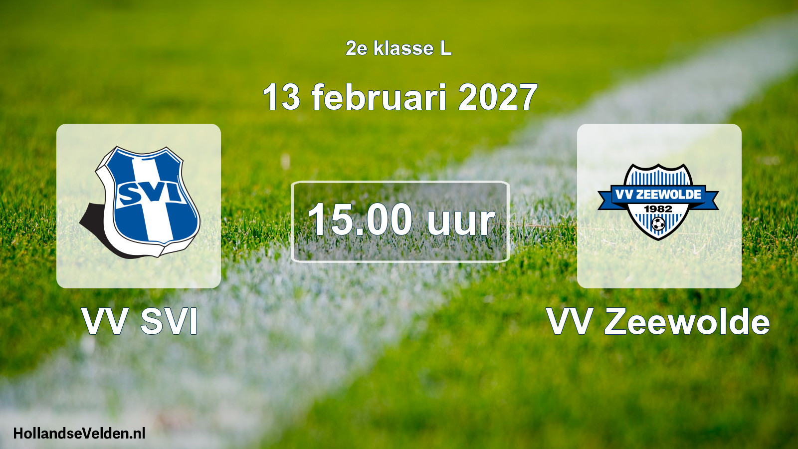 Geplande wedstrijd: VV SVI - VV Zeewolde (13 februari 2027)