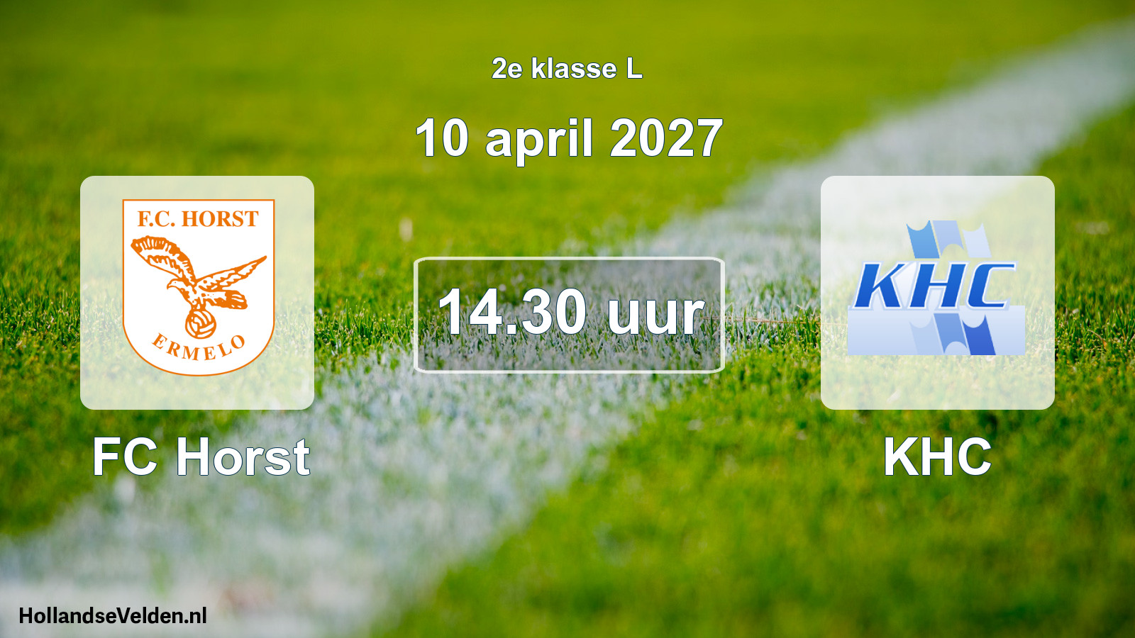 Geplande wedstrijd: FC Horst - KHC (10 april 2027)