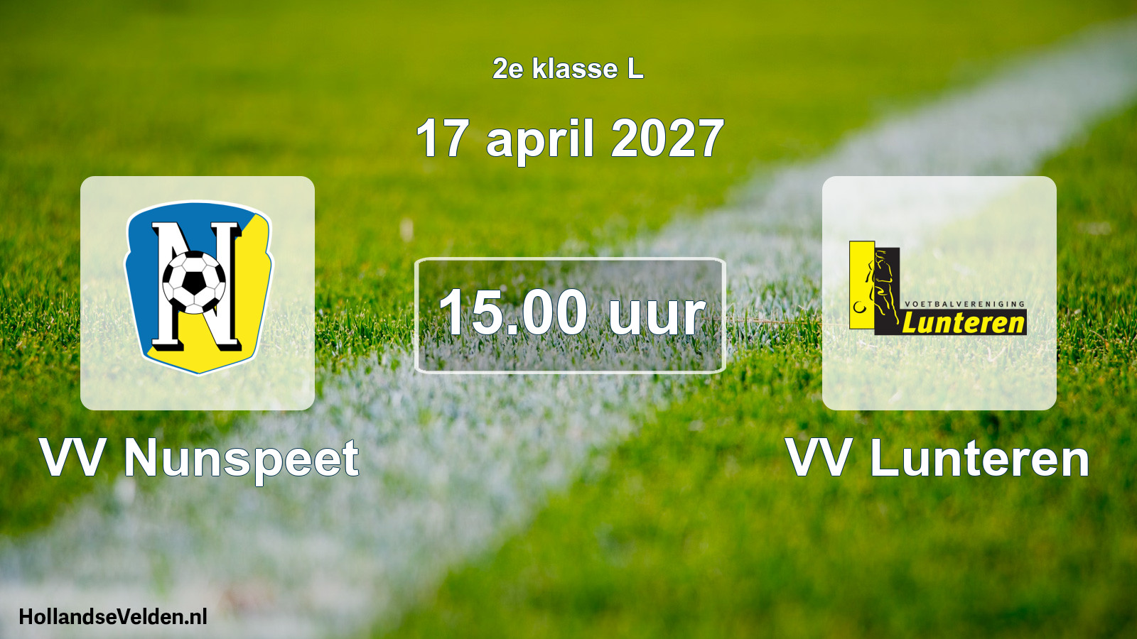 Geplande wedstrijd: VV Nunspeet - VV Lunteren (17 april 2027)
