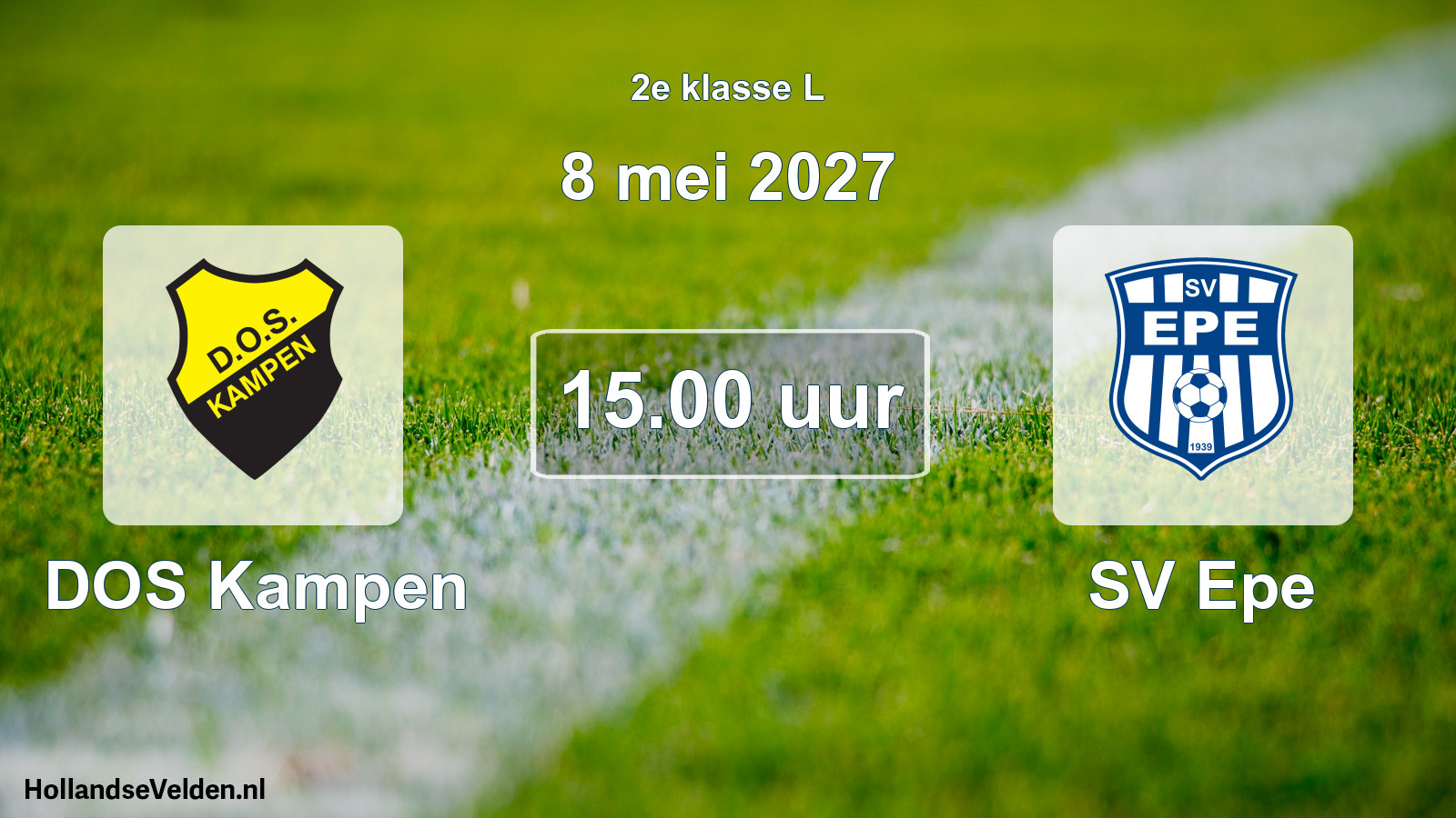 Geplande wedstrijd: DOS Kampen - SV Epe (8 mei 2027)