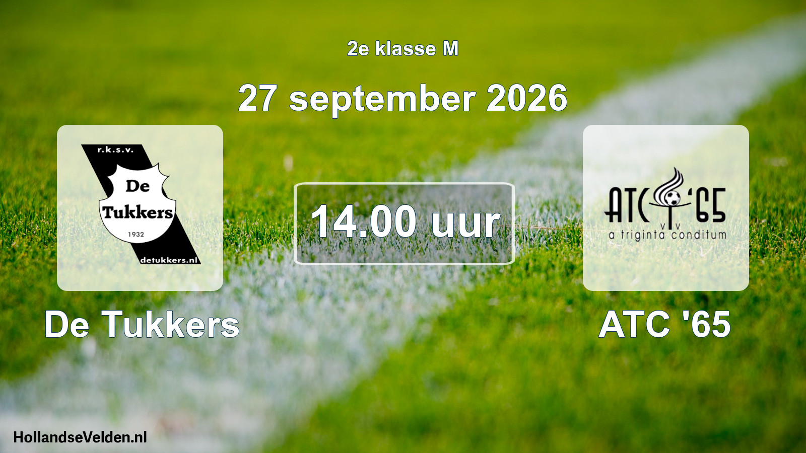 Geplande wedstrijd: De Tukkers - ATC '65 (27 september 2026)