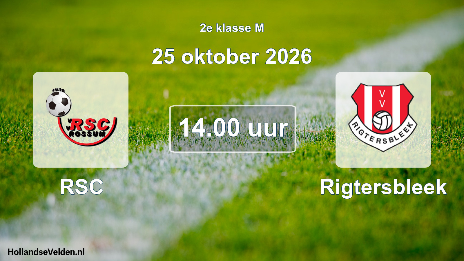 Scheduled Match: RSC - Rigtersbleek (25 October 2026)