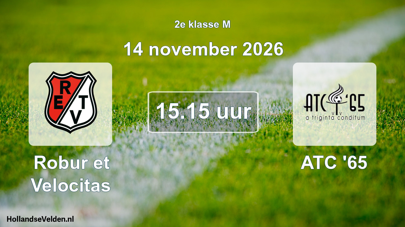 Scheduled Match: Robur et Velocitas - ATC '65 (14 November 2026)