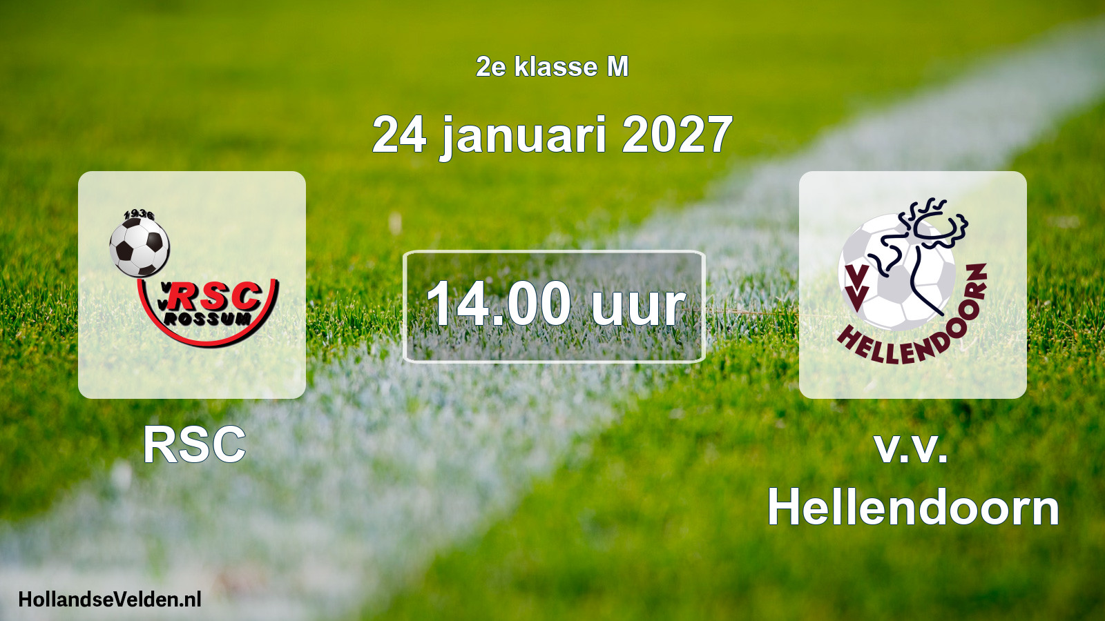 Geplande wedstrijd: RSC - v.v. Hellendoorn (24 januari 2027)