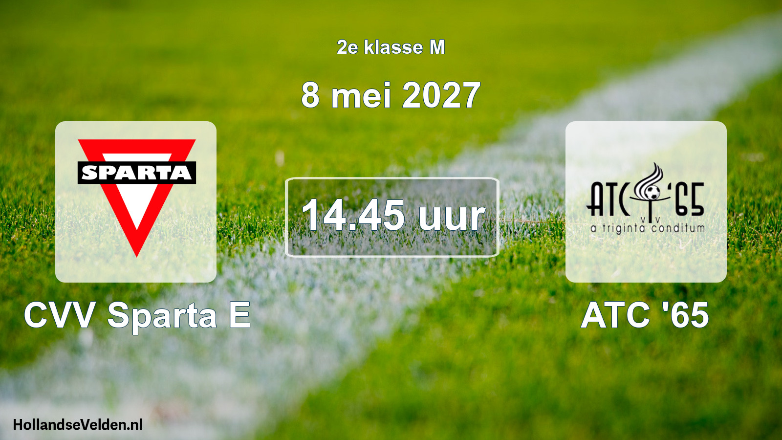 Scheduled Match: CVV Sparta E - ATC '65 (8 May 2027)