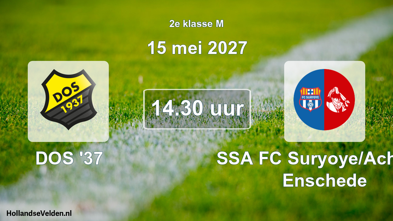 Scheduled Match: DOS '37 - SSA FC Suryoye/Achilles Enschede (15 May 2027)