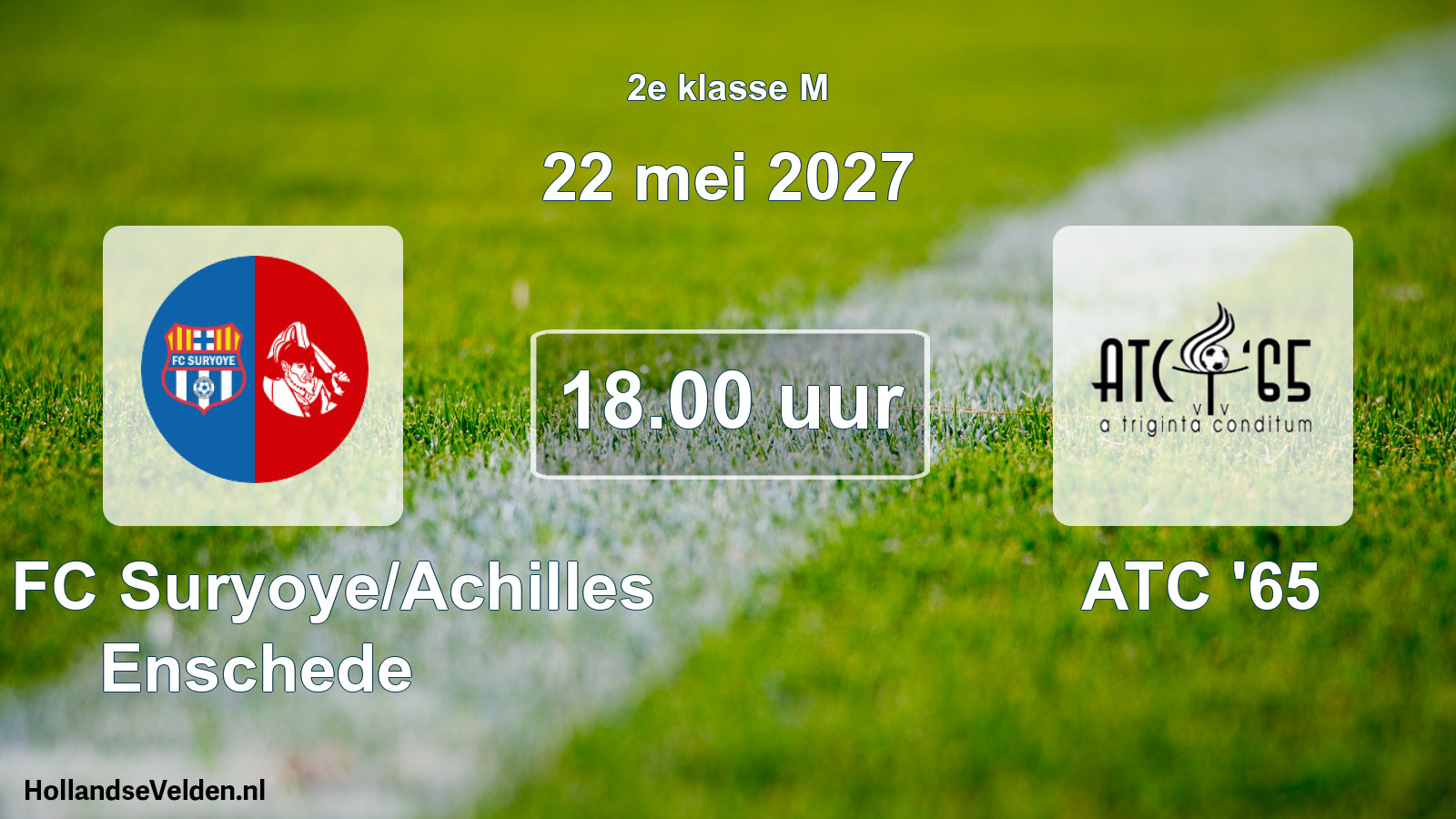 Scheduled Match: SSA FC Suryoye/Achilles Enschede - ATC '65 (22 May 2027)