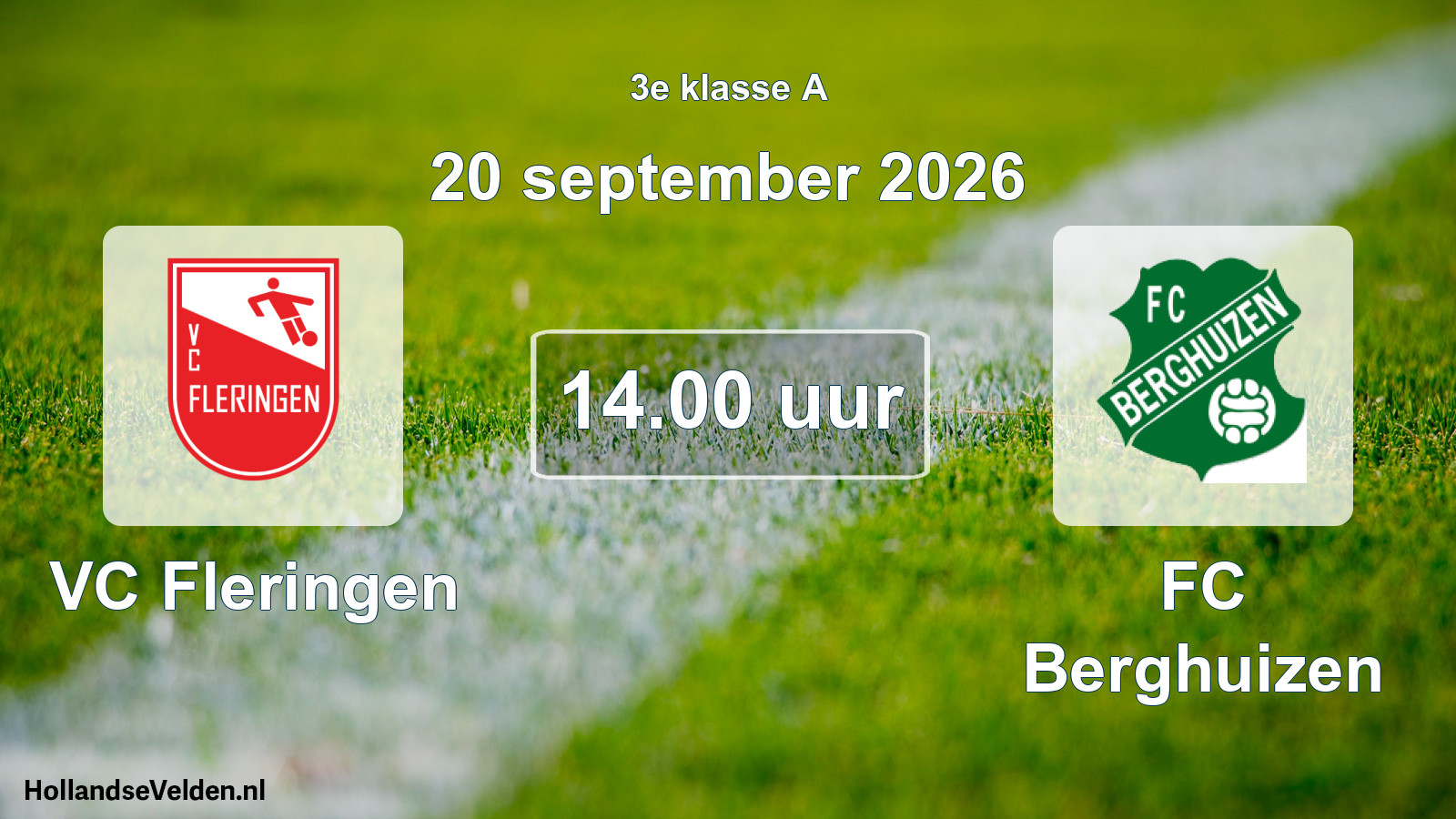 Geplande wedstrijd: VC Fleringen - FC Berghuizen (20 september 2026)