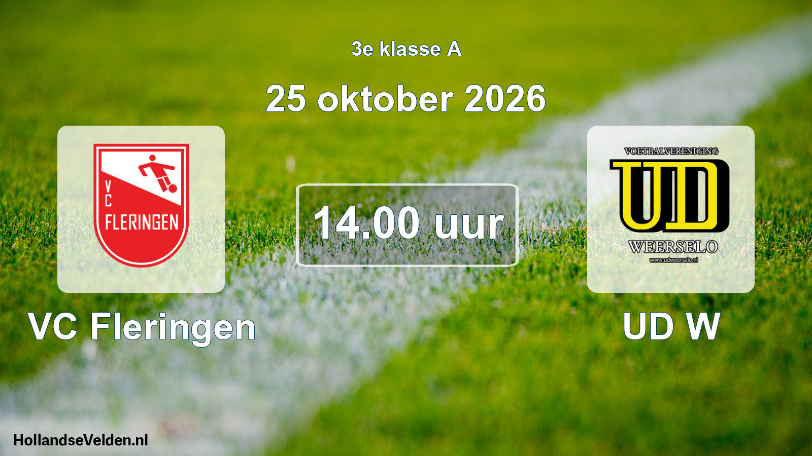Geplande wedstrijd: VC Fleringen - UD W (25 oktober 2026)
