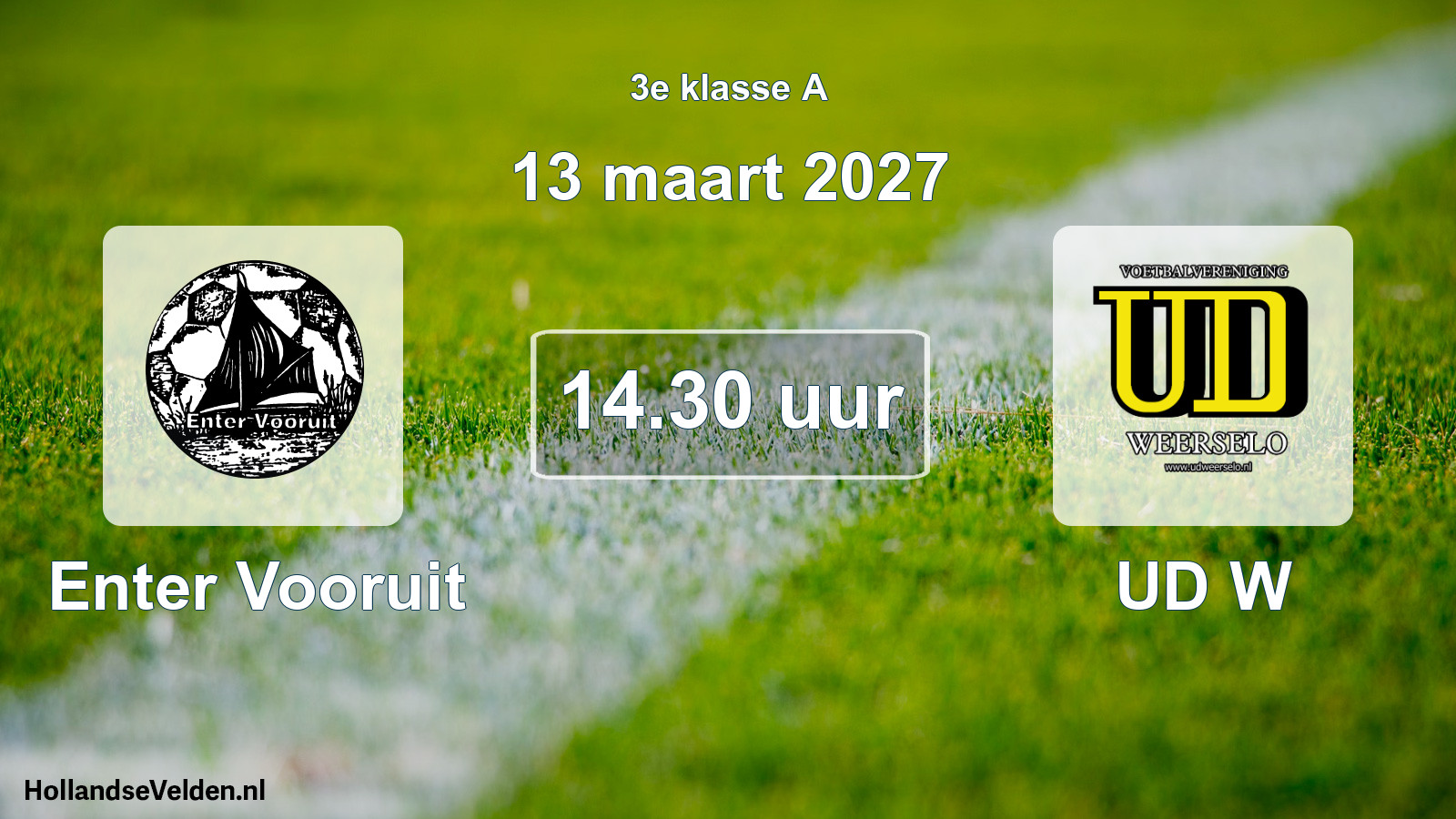 Geplande wedstrijd: Enter Vooruit - UD W (13 maart 2027)