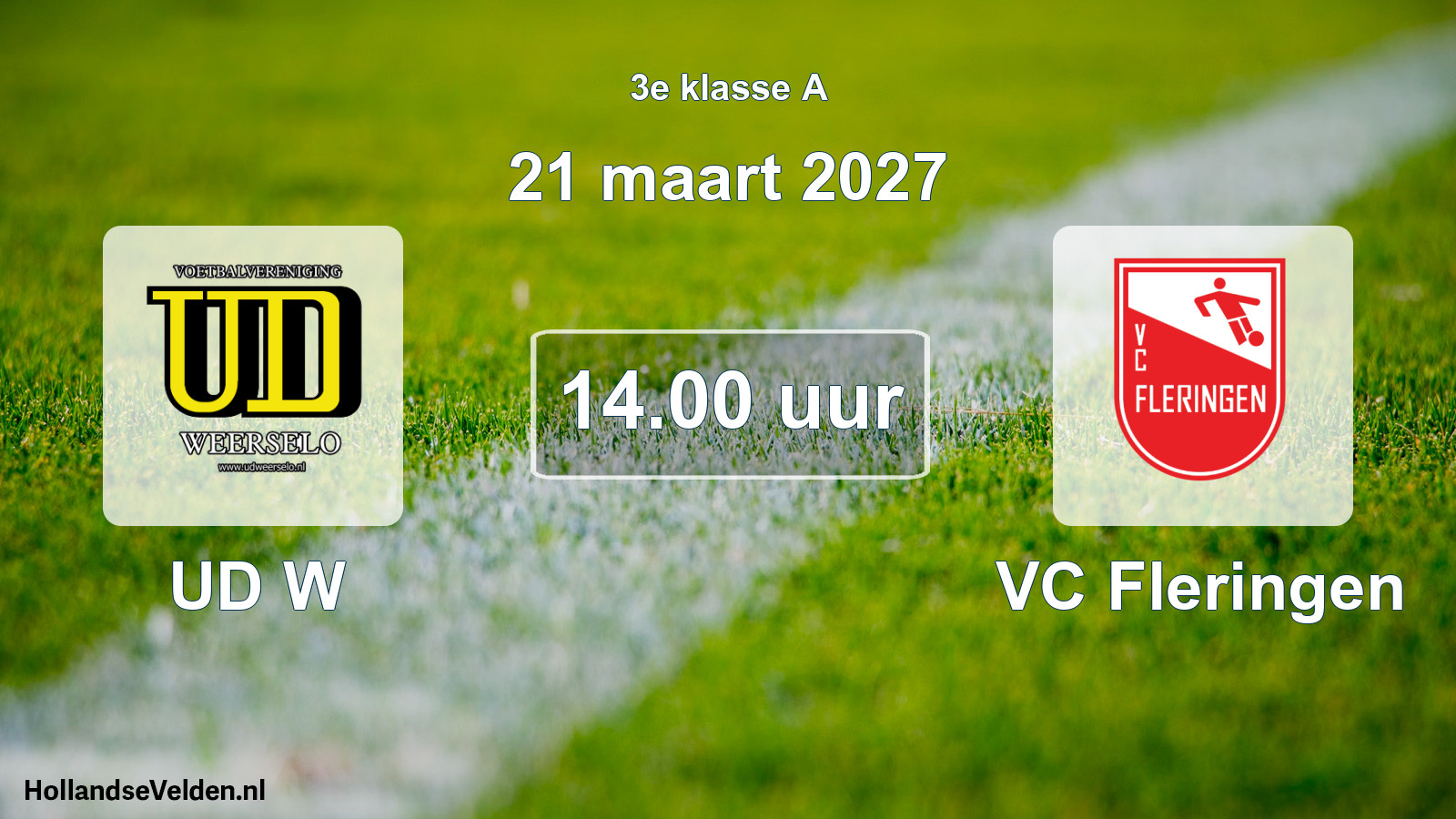Geplande wedstrijd: UD W - VC Fleringen (21 maart 2027)