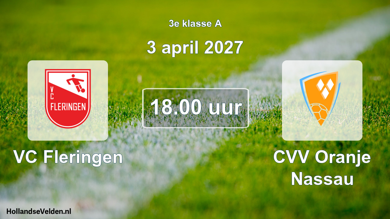 Geplande wedstrijd: VC Fleringen - CVV Oranje Nassau (3 april 2027)