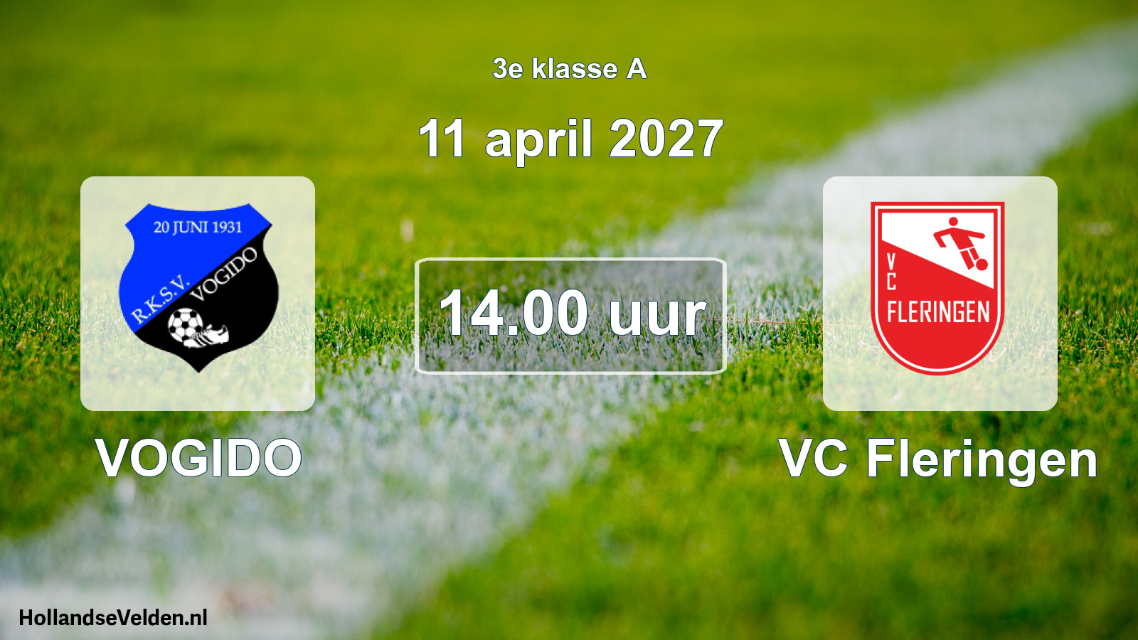 Geplande wedstrijd: VOGIDO - VC Fleringen (11 april 2027)