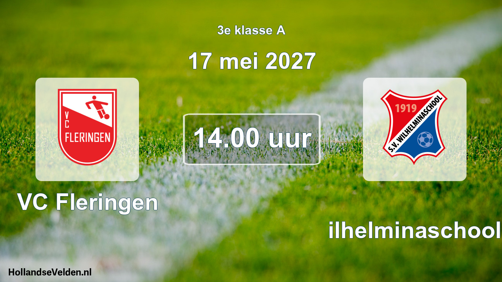 Geplande wedstrijd: VC Fleringen - Wilhelminaschool (17 mei 2027)