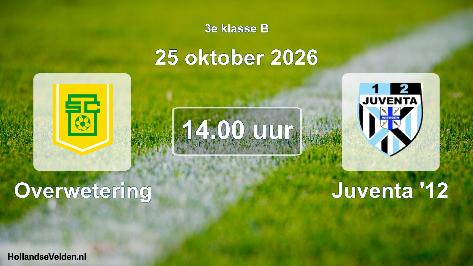 Geplande wedstrijd: Overwetering - Juventa '12 (25 oktober 2026)