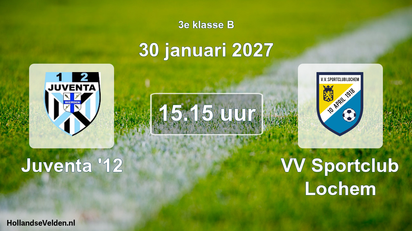 Geplande wedstrijd: Juventa '12 - VV Sportclub Lochem (30 januari 2027)