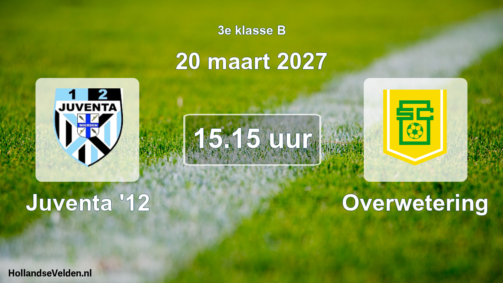Geplande wedstrijd: Juventa '12 - Overwetering (20 maart 2027)