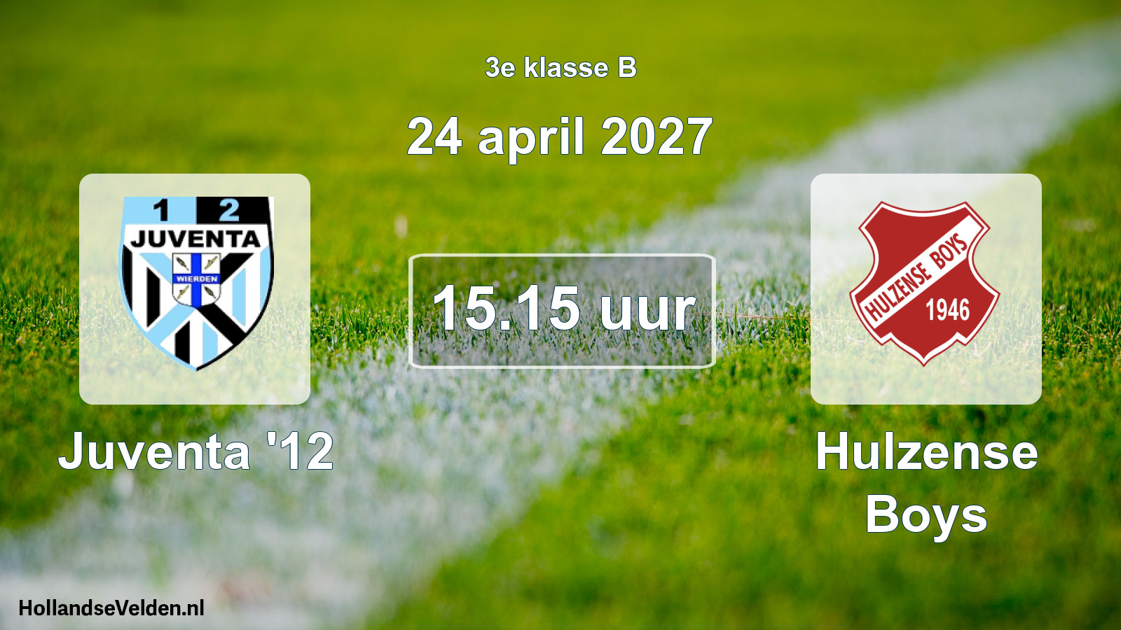 Geplande wedstrijd: Juventa '12 - Hulzense Boys (24 april 2027)