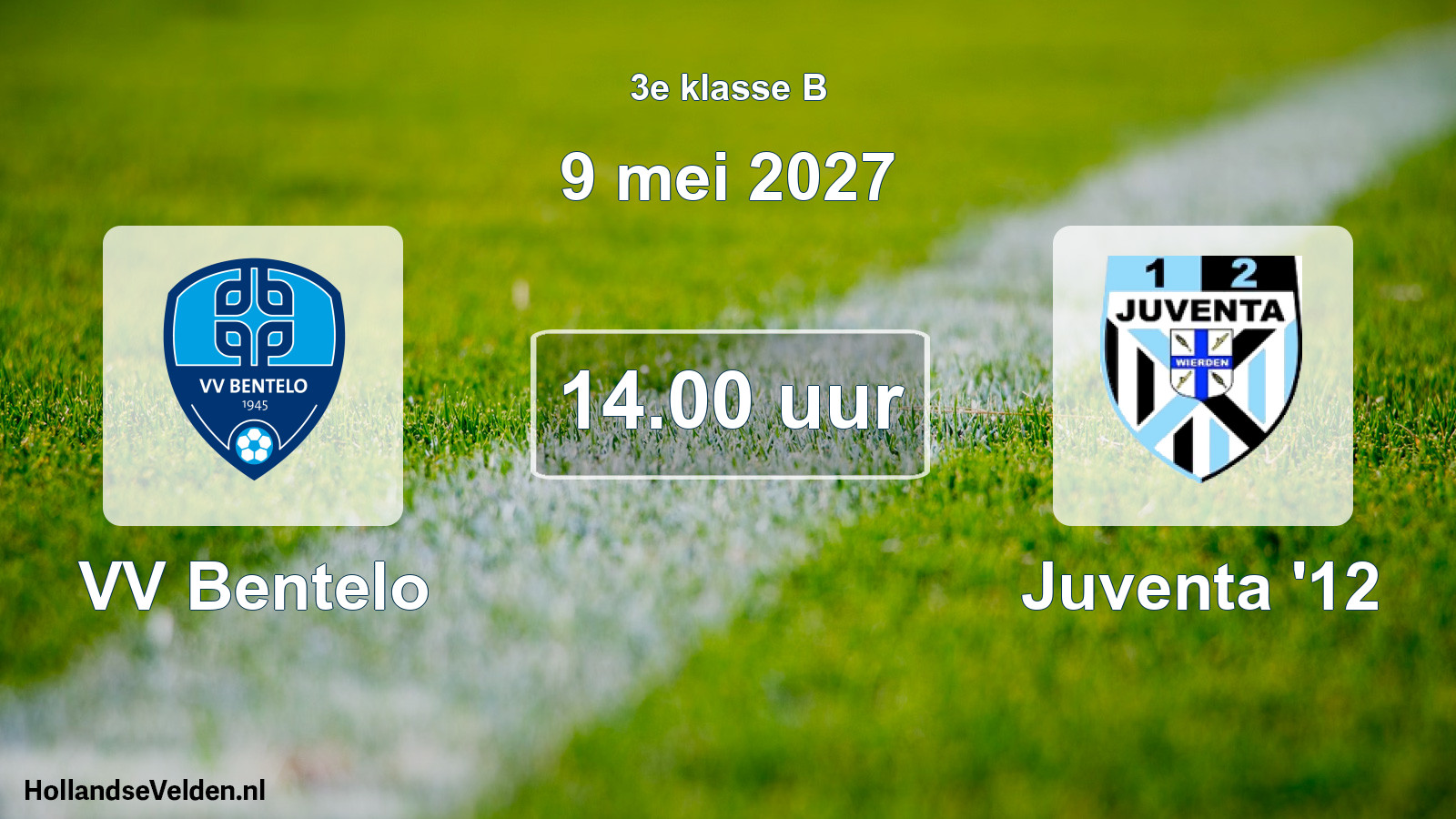 Geplande wedstrijd: VV Bentelo - Juventa '12 (9 mei 2027)