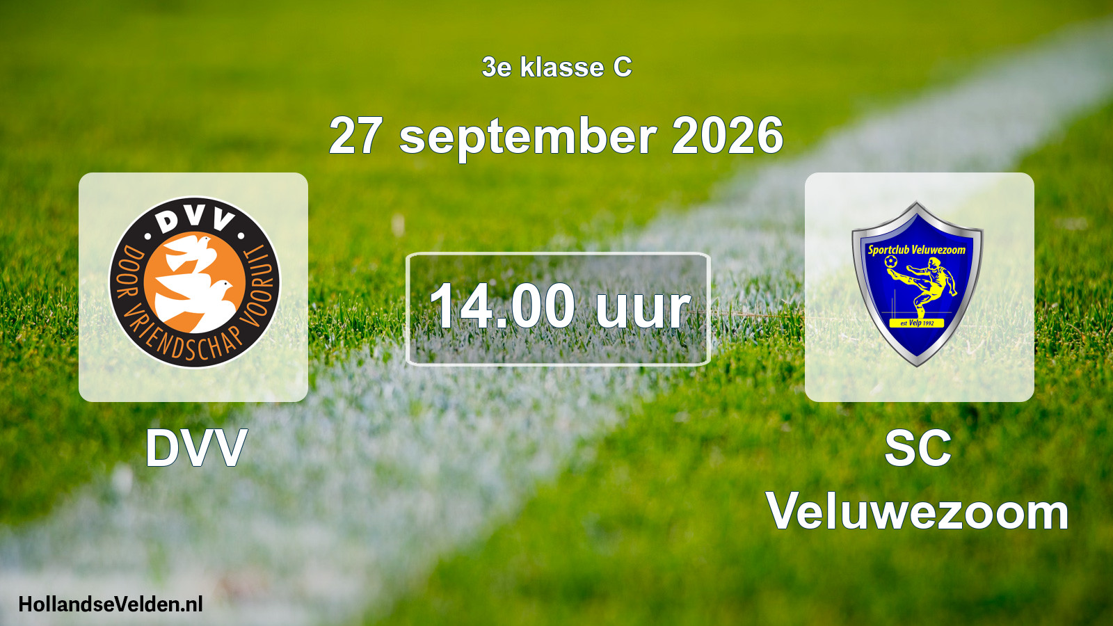 Scheduled Match: DVV - SC Veluwezoom (27 September 2026)