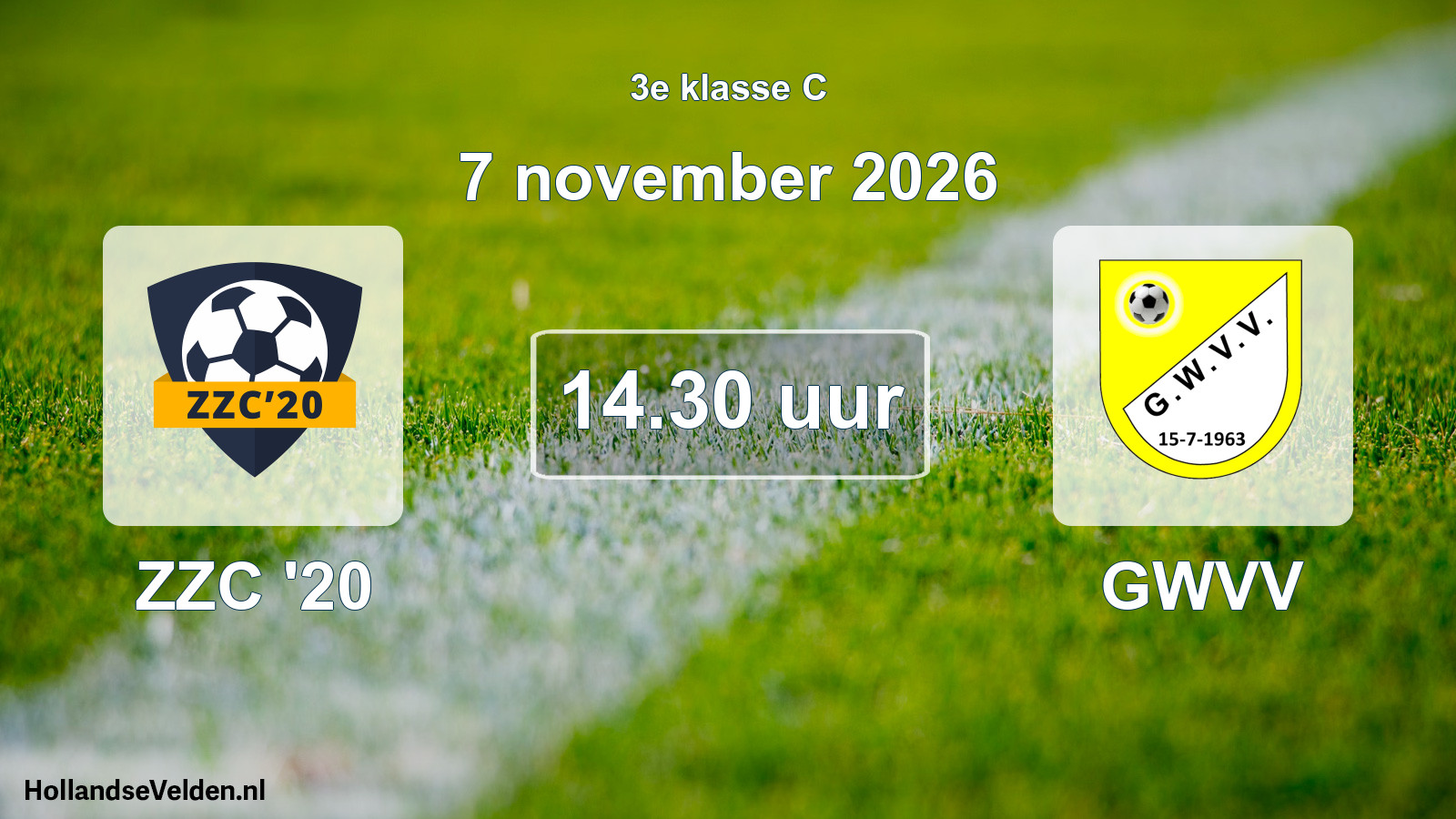 Geplande wedstrijd: ZZC '20 - GWVV (7 november 2026)