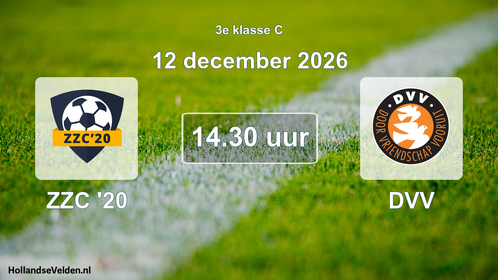 Geplande wedstrijd: ZZC '20 - DVV (12 december 2026)