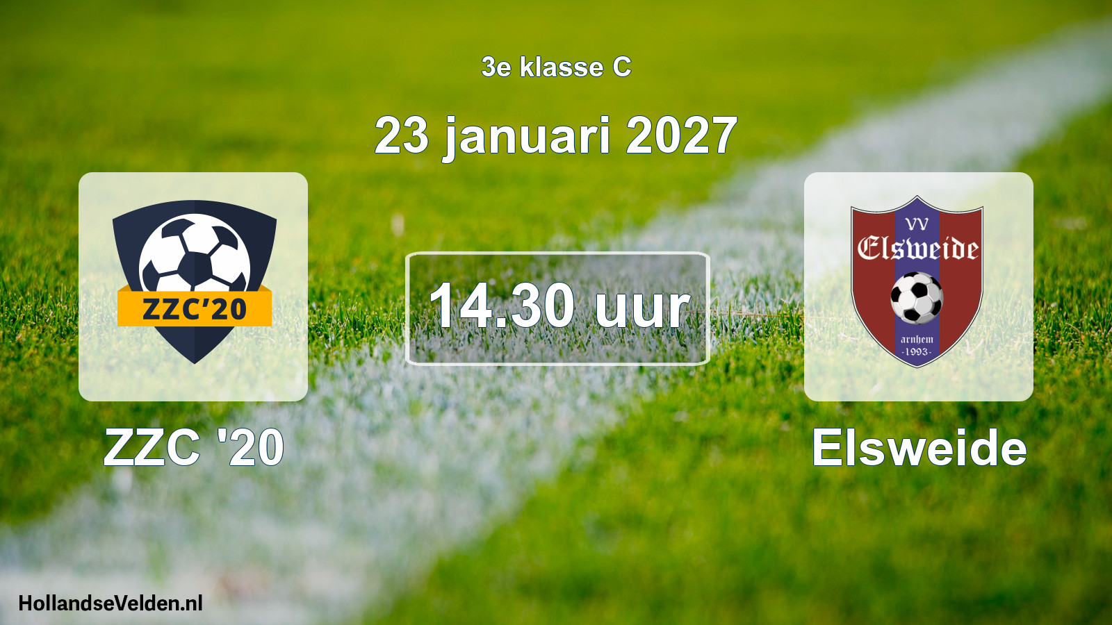Geplande wedstrijd: ZZC '20 - Elsweide (23 januari 2027)