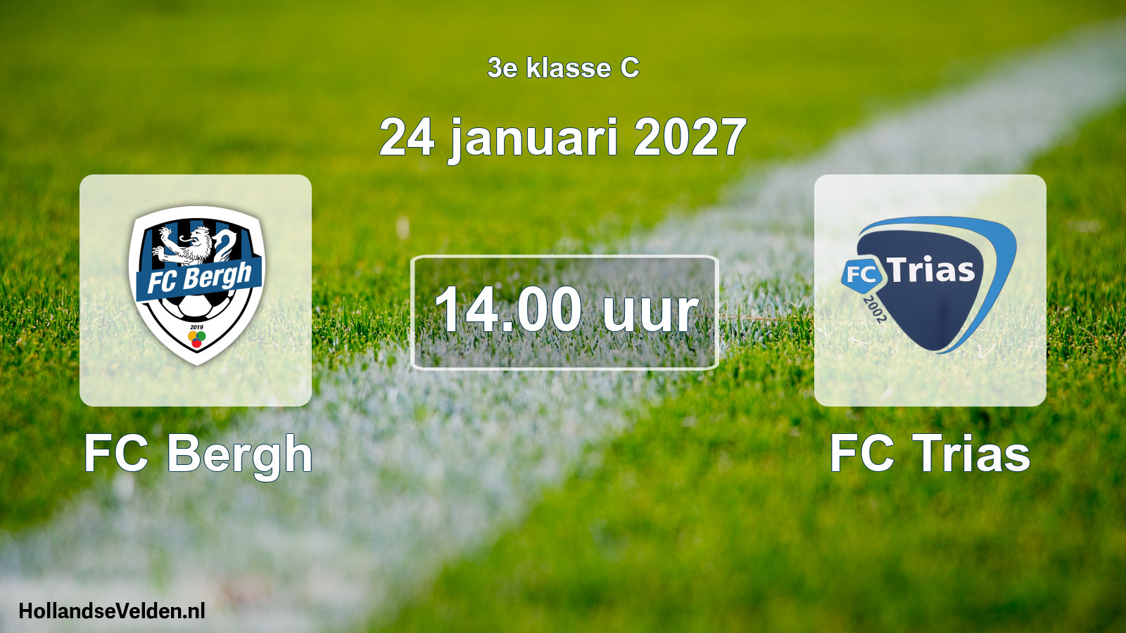 Scheduled Match: FC Bergh - FC Trias (24 January 2027)