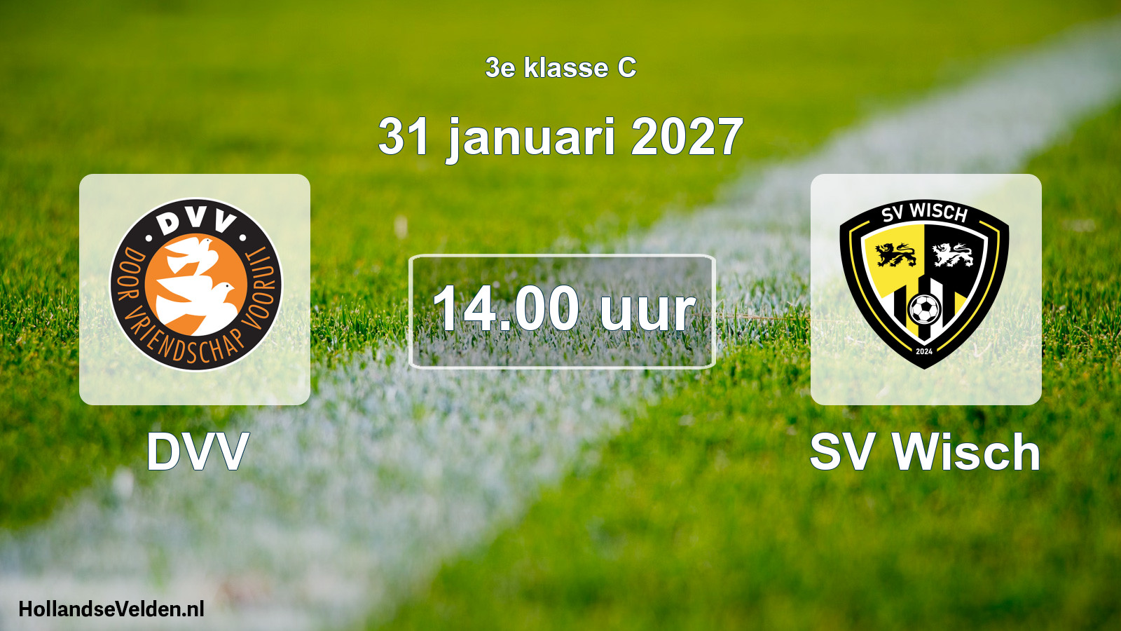 Scheduled Match: DVV - SV Wisch (31 January 2027)