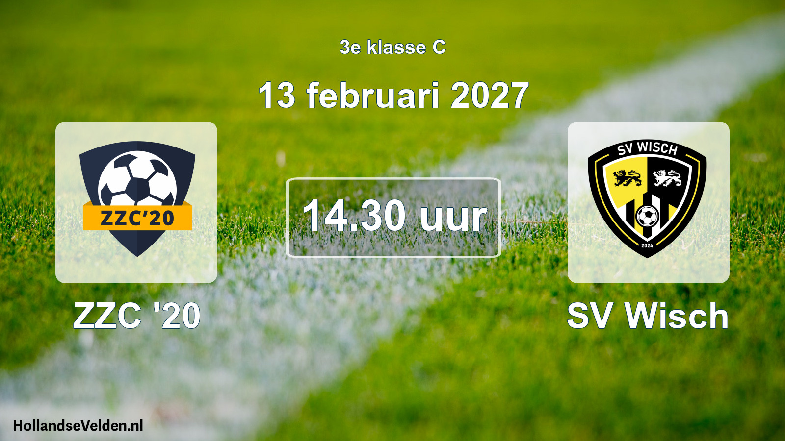 Geplande wedstrijd: ZZC '20 - SV Wisch (13 februari 2027)