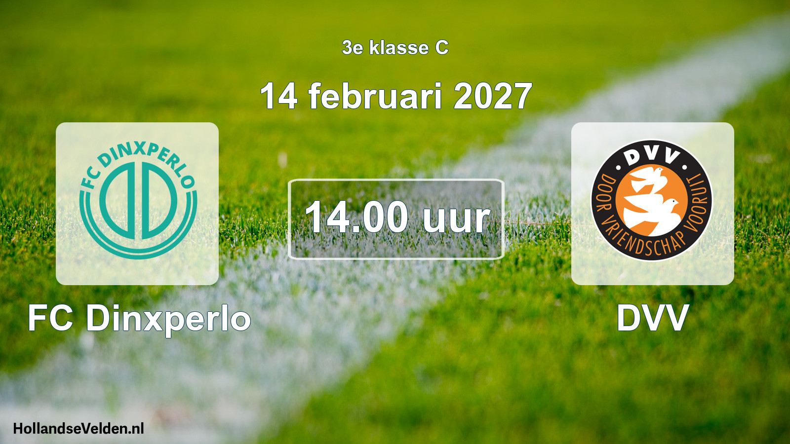 Geplande wedstrijd: FC Dinxperlo - DVV (14 februari 2027)